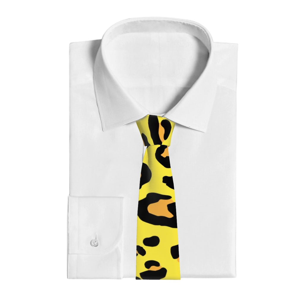 Game Day Tie - Drip Bench Leopard Yellow