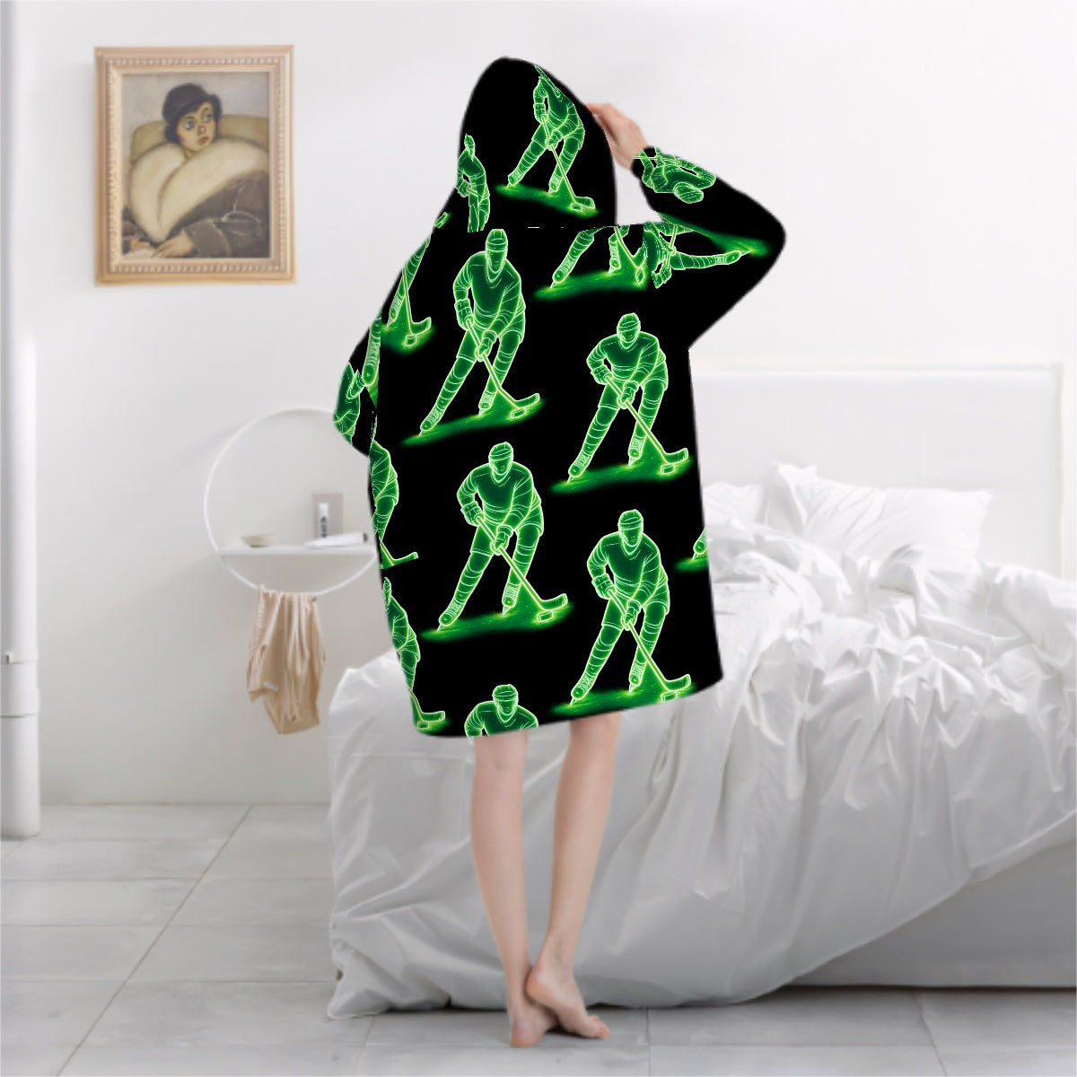 Adult Blanket Sweatshirt - Hockey Guys Black