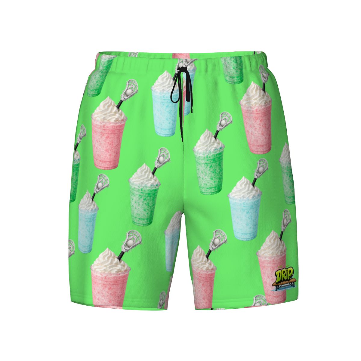 W2W Pro Mesh Hybrid Shorts - Ice Cream Lacrosse Hot Green