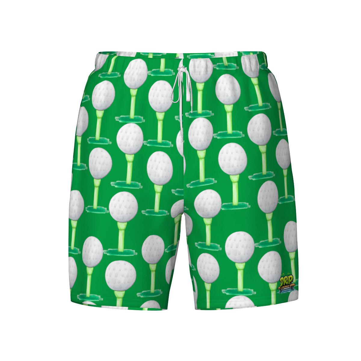 W2W Pro Mesh Hybrid Shorts - Golf Ball and Tee Classic Green
