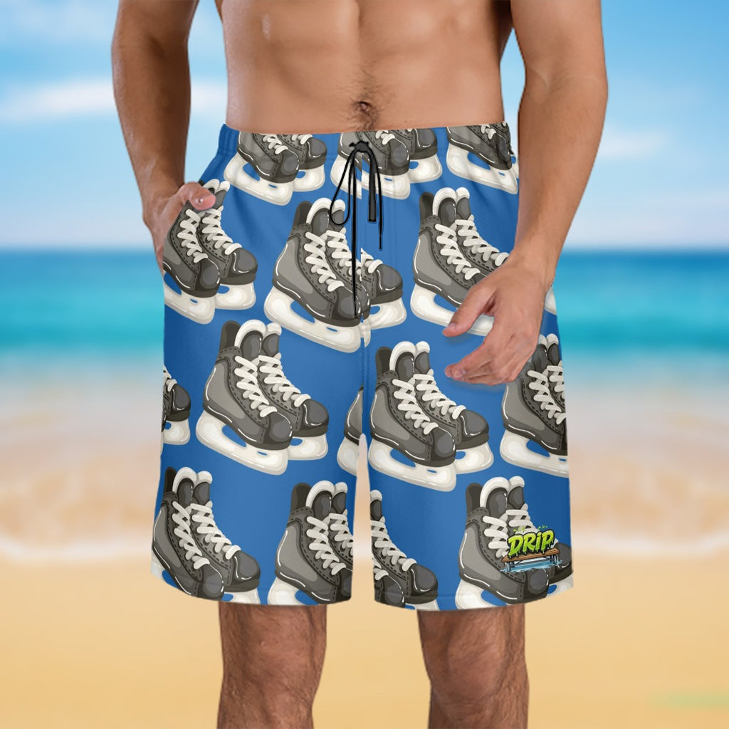 Water to Workout Hybrid Shorts - Hockey Skates Dark Blue