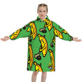 Youth Blanket Sweatshirt - Bananas for Hockey Green