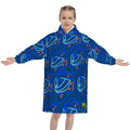 Youth Blanket Sweatshirt - Goalie Helmet Sketch Midnight