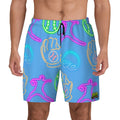 W2W Pro Mesh Hybrid Shorts - Sky Blue Neon Lights