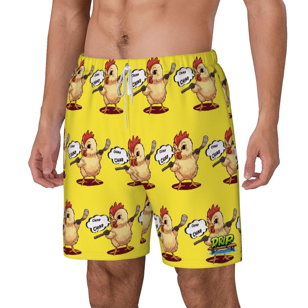 W2W Pro Mesh Hybrid Shorts - Hockey Chirp Chirp Yellow