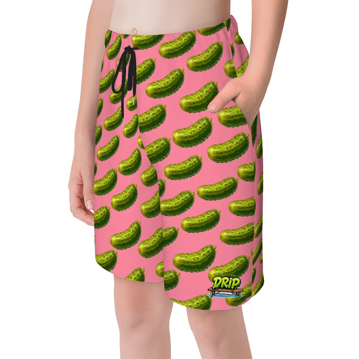 Youth Swim Shorts - Pickled Pink