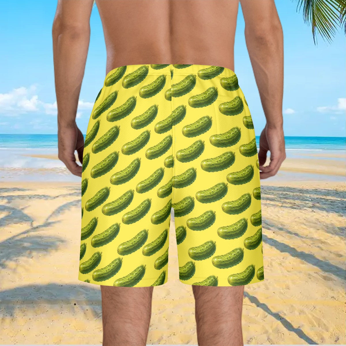 Men/Teen Swim Shorts - Pickled Yellow