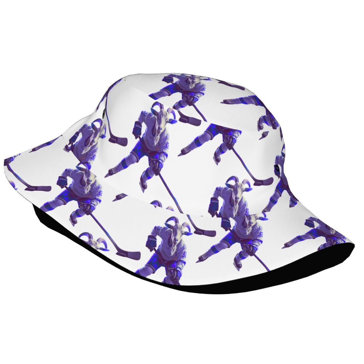 Drip Bucket Hat - The Hockey Goat White
