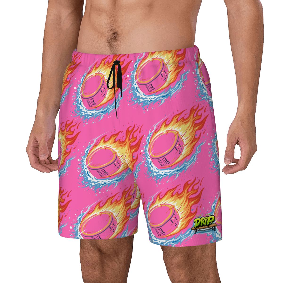 W2W Pro Mesh Hybrid Shorts - Flamin Hockey Pucks Hot Pink