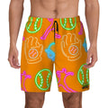 W2W Pro Mesh Hybrid Shorts - Orange Neon Lights