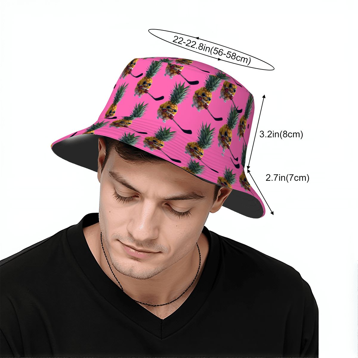 Drip Bucket Hat - Piney Snipe Pink