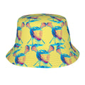 Drip Bucket Hat - Lacrosse Helmet Sticks Yellow