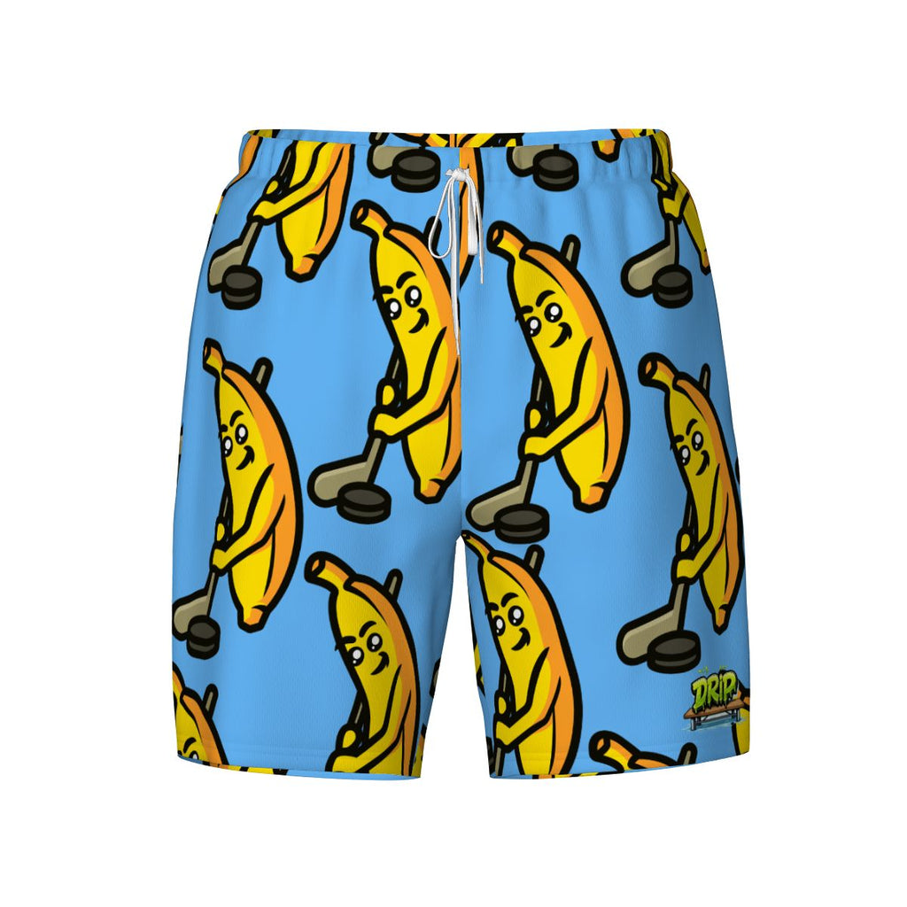 W2W Pro Mesh Hybrid Shorts - Bananas for Hockey Sky Blue