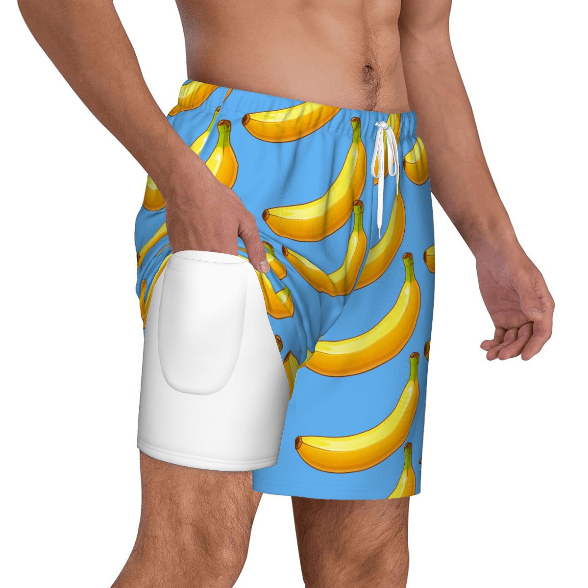 W2W Pro Mesh Hybrid Shorts - Bananas Blue