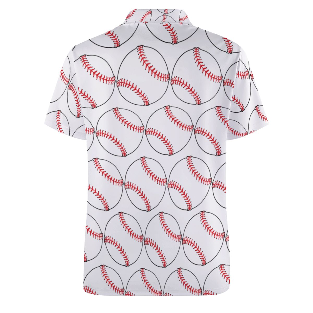 Uncle Golf Shirts - Baseballs White