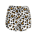 Drip Bench Women's Shorts - Leopard White