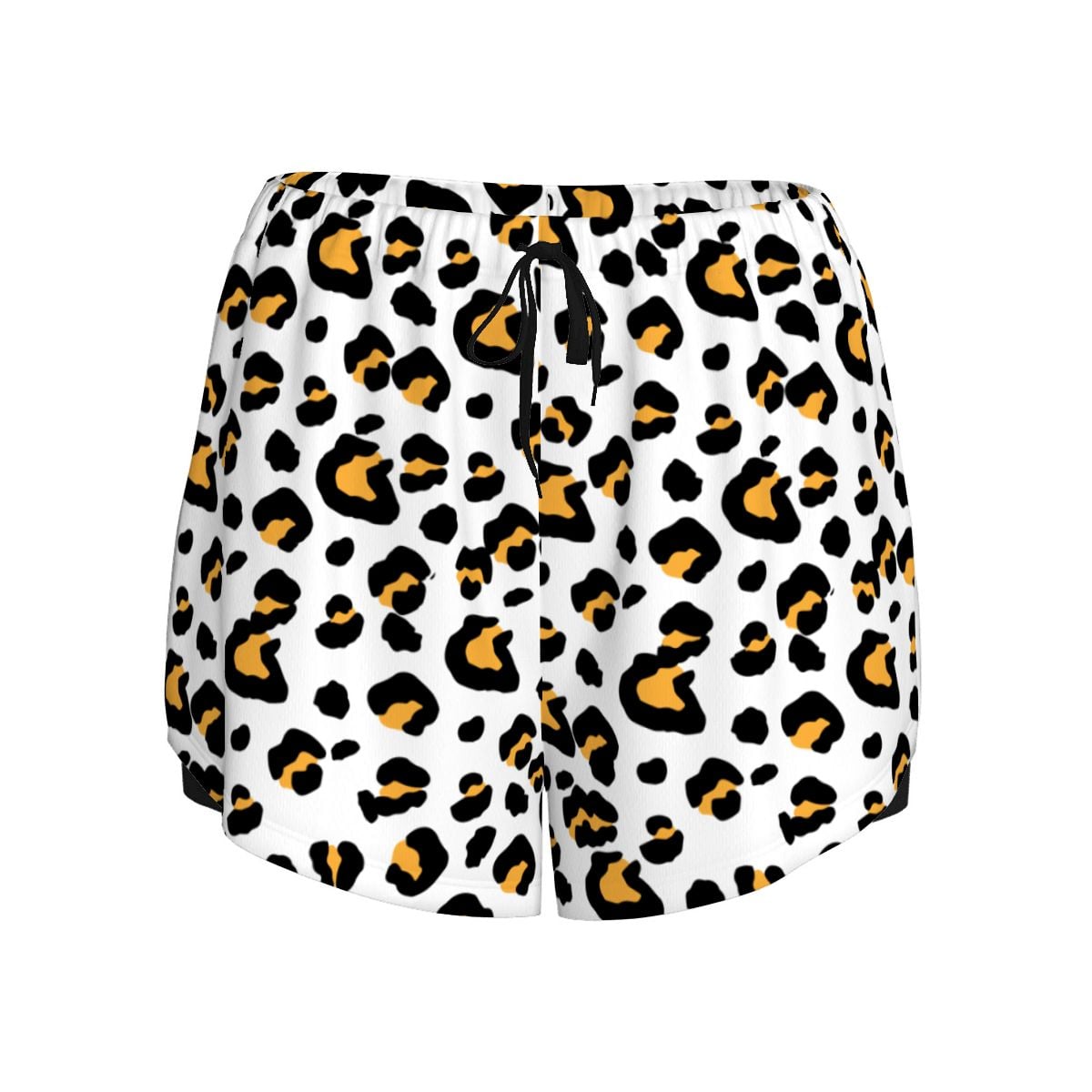 Drip Bench Women's Shorts - Leopard White