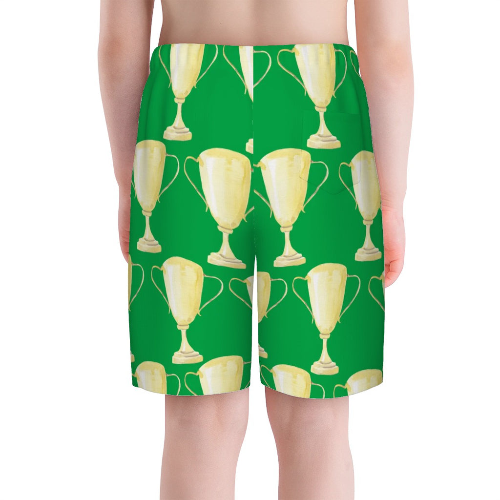 Youth Swim Shorts - Trophy Classic Green