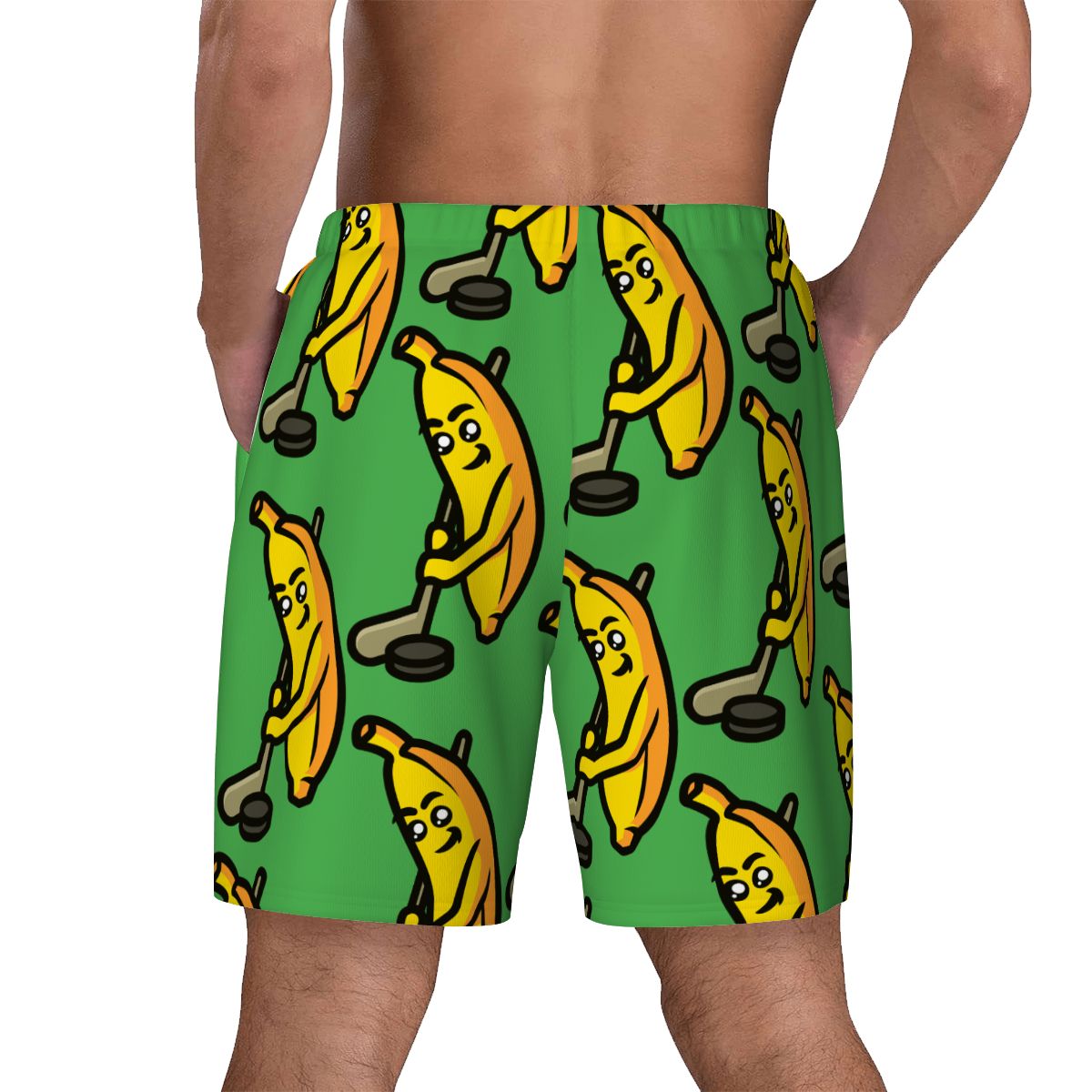 W2W Pro Mesh Hybrid Shorts - Bananas for Hockey Green
