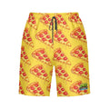 Men/Teen Swim Shorts - Pizza Yellow