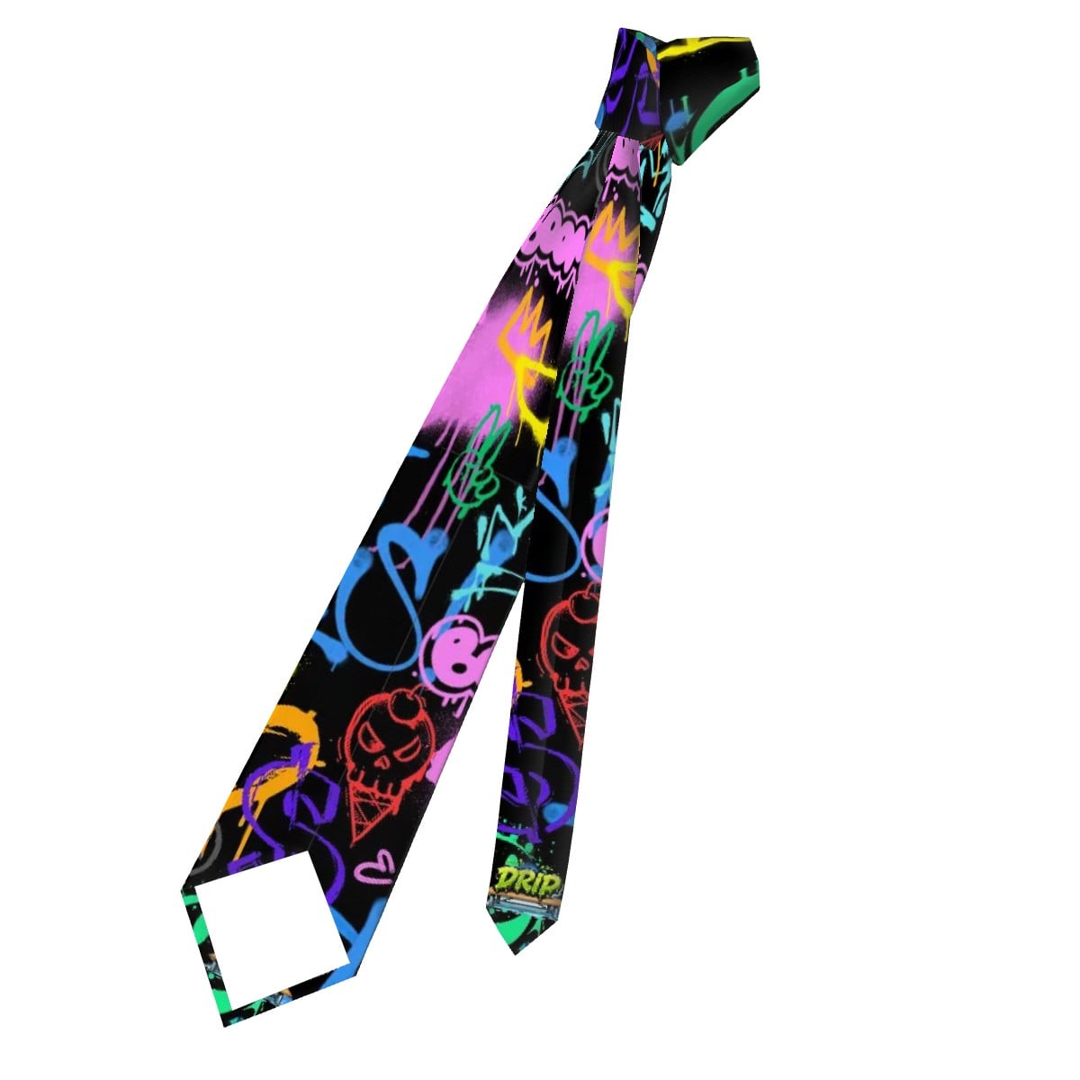 Game Day Tie - Graffiti Black