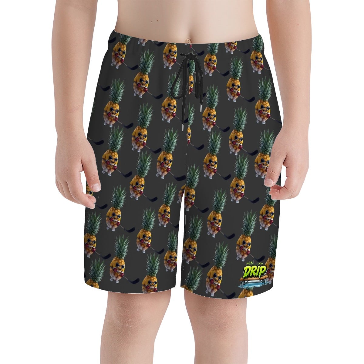 Youth Swim Shorts - Piney Snipes Charcoal