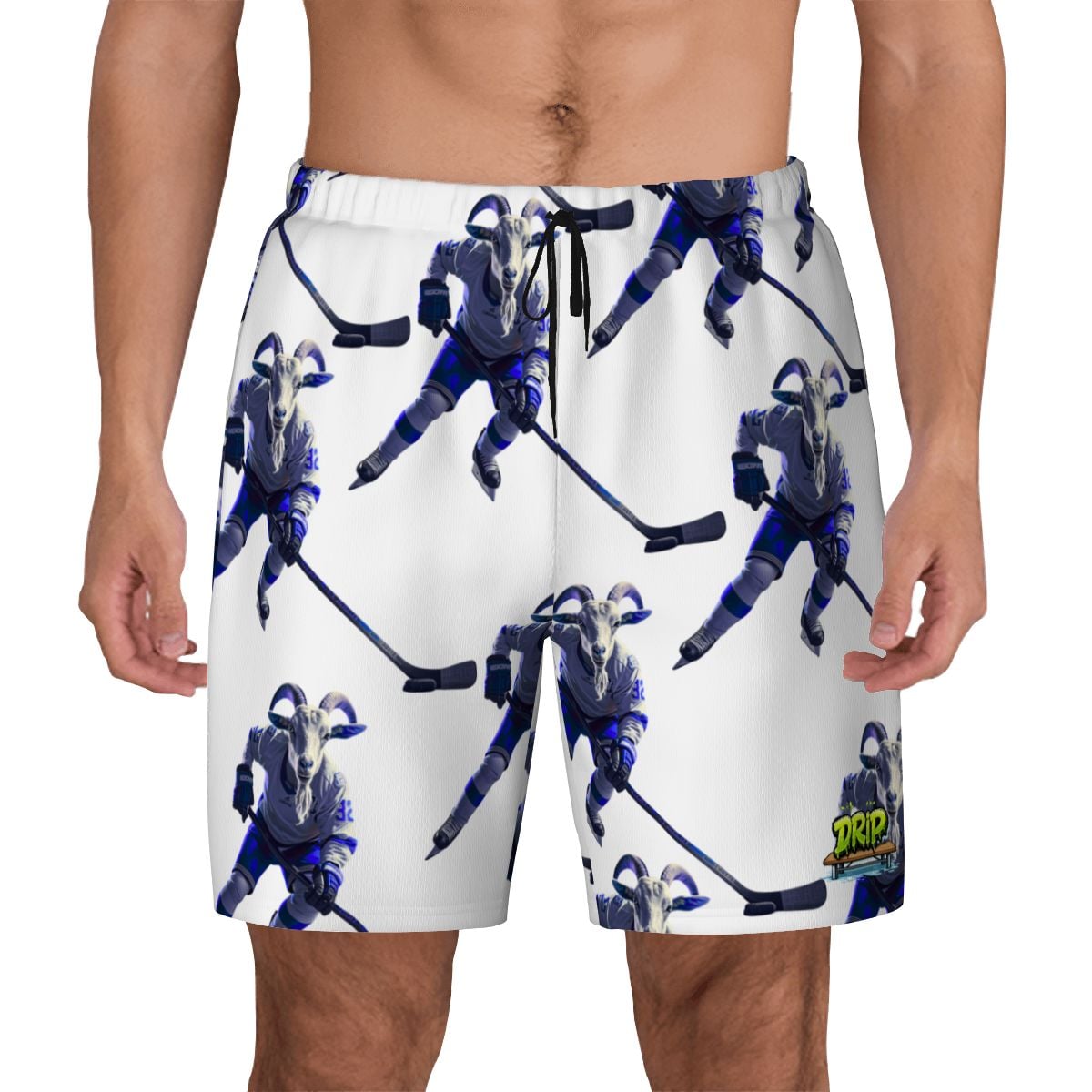 W2W Pro Mesh Hybrid Shorts - The Hockey Goat White