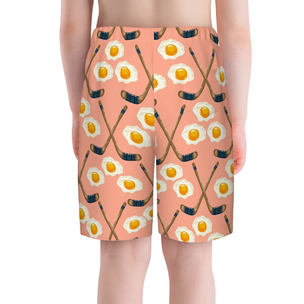 Youth Swim Shorts - Sunnyside Snipes Peach
