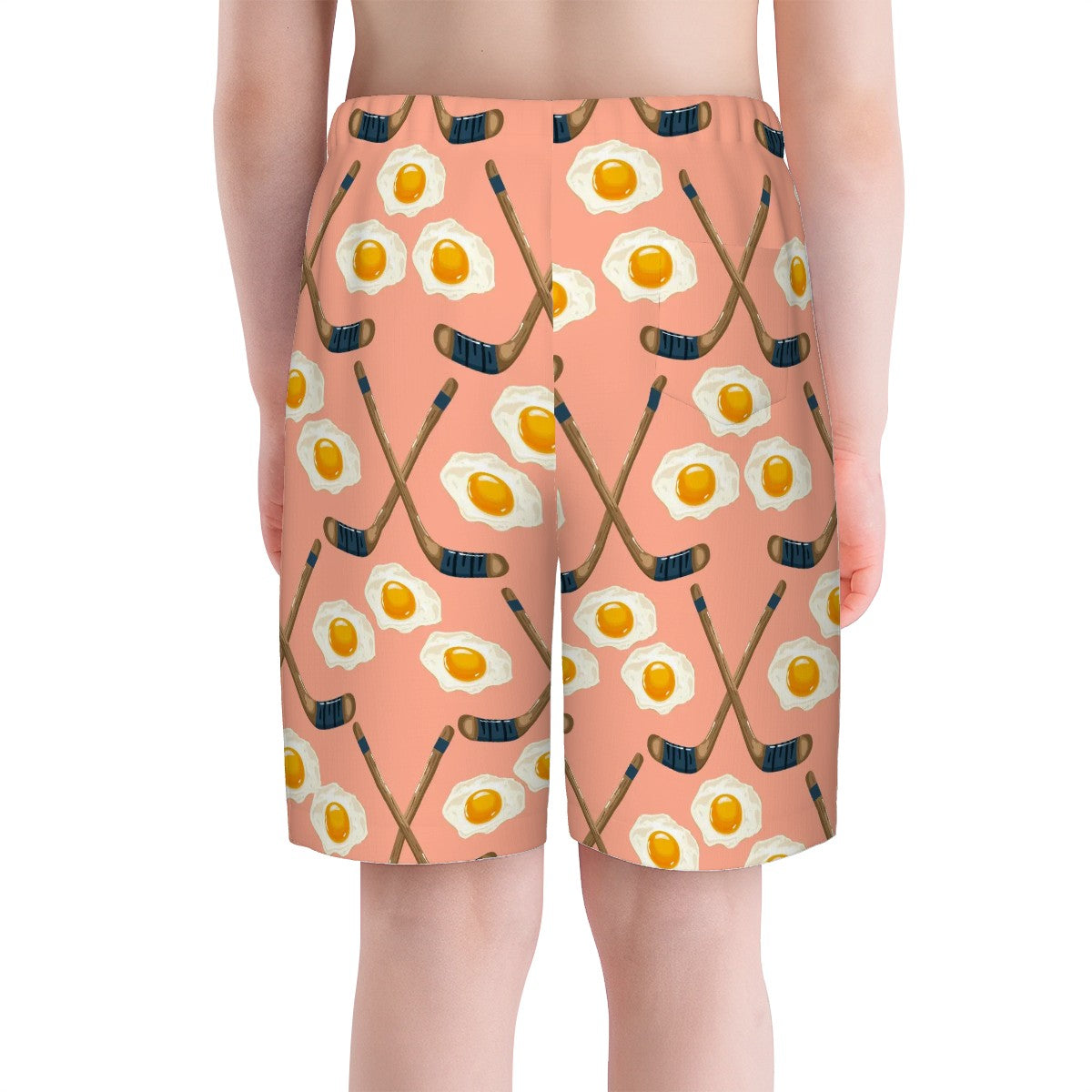 Youth Swim Shorts - Sunnyside Snipes Peach
