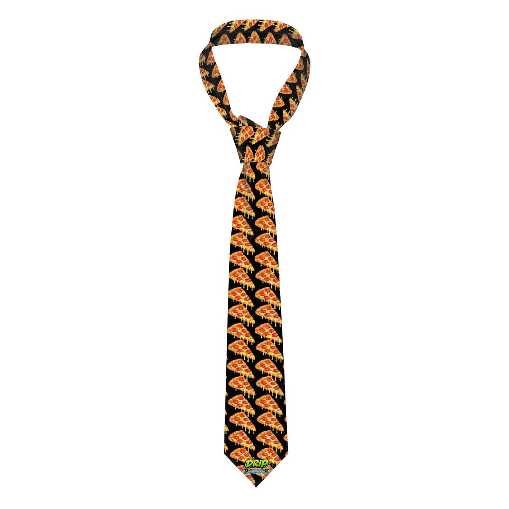 Game Day Tie - Pizza Black