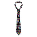 Game Day Tie - Cheeseburger and Hockey Sauce Black