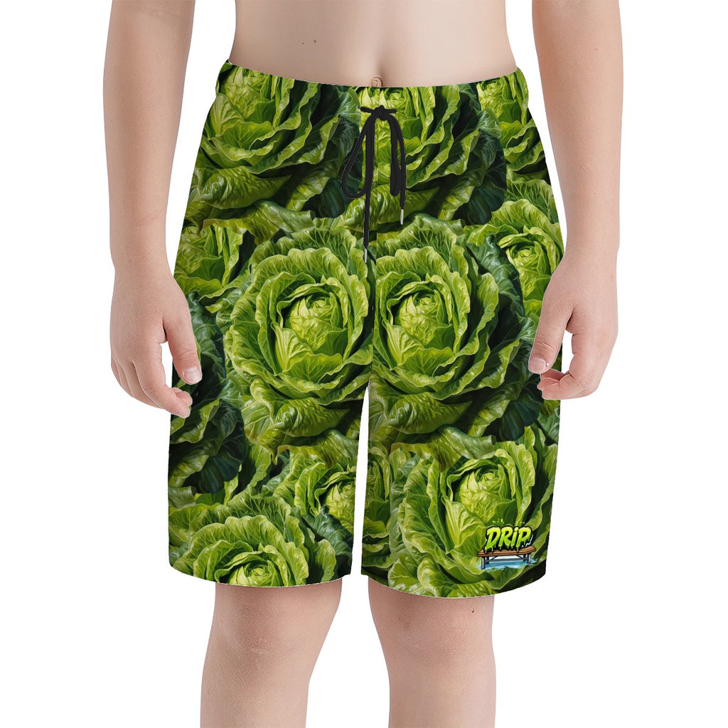 Youth Swim Shorts - Lettuce Everywhere