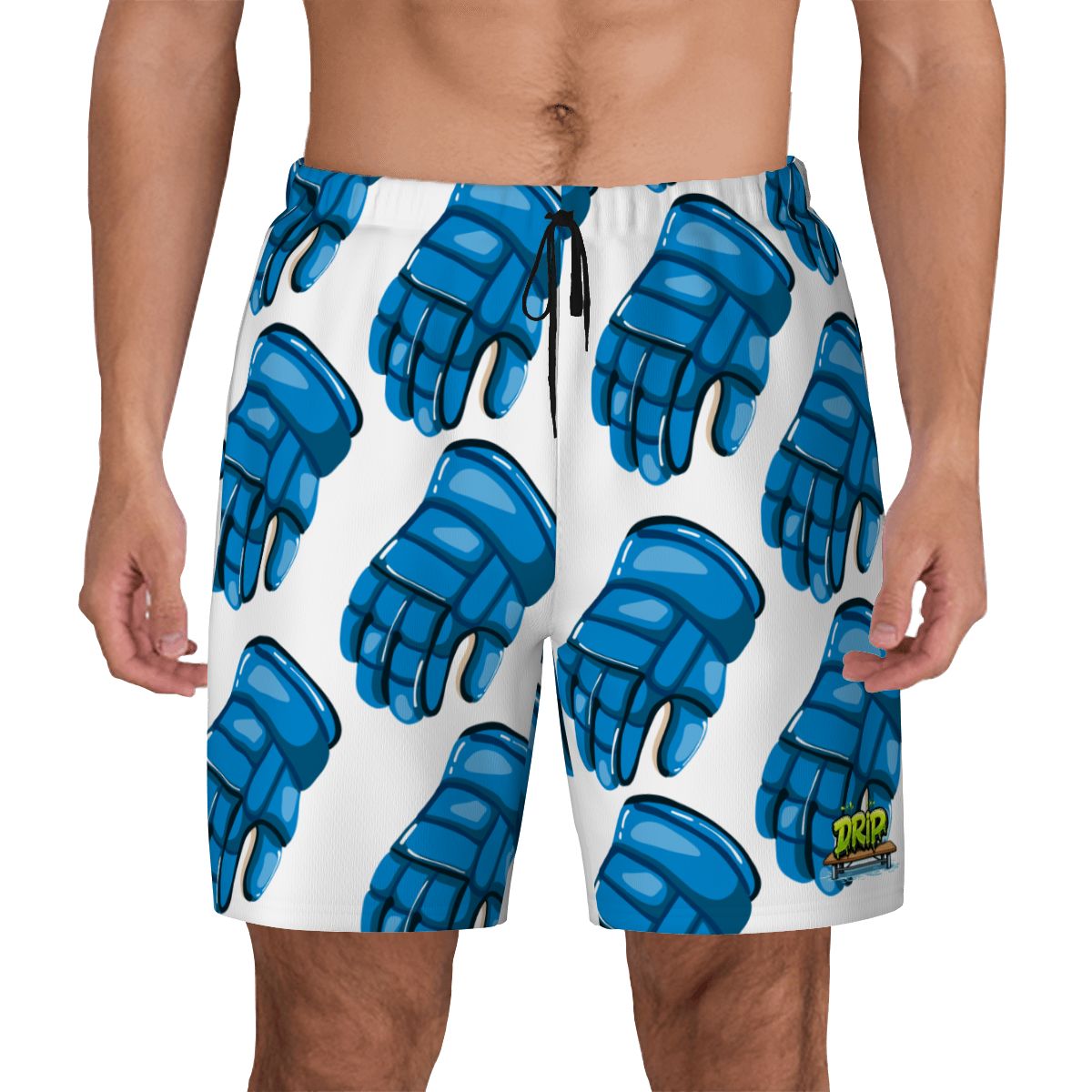 W2W Pro Mesh Hybrid Shorts - Blue Hockey Glove White