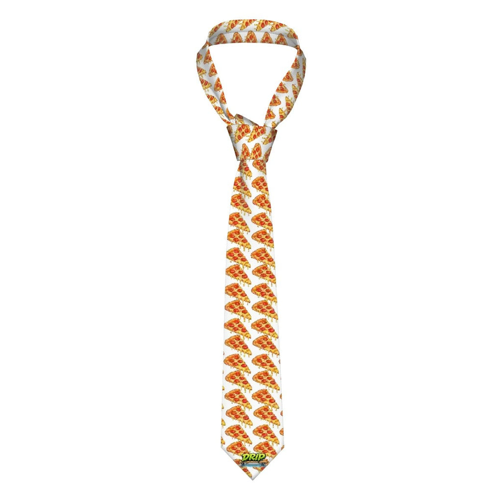 Game Day Tie - Pizza White