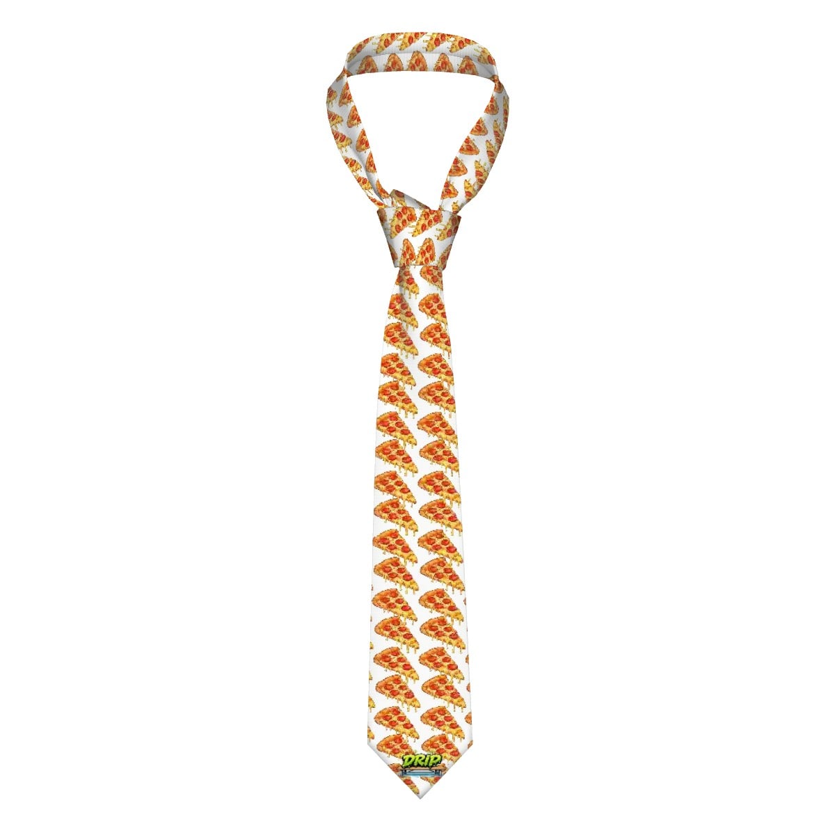 Game Day Tie - Pizza White