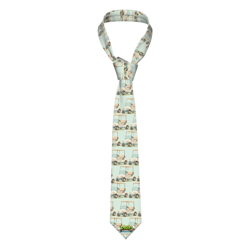 Game Day Tie - Golf Cart Seafoam Green