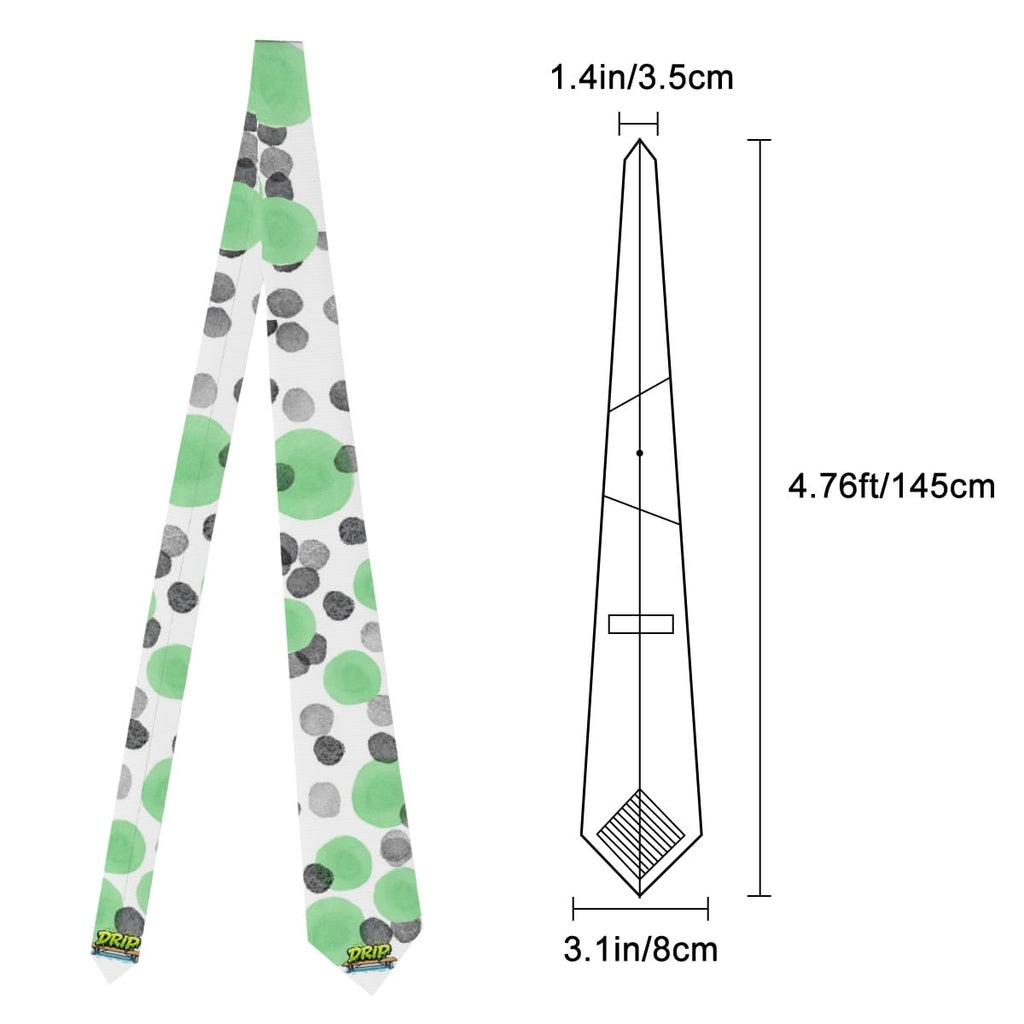 Game Day Ties - Polka Dots White