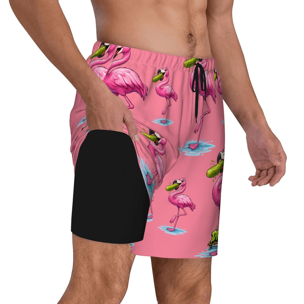 W2W Pro Mesh Hybrid Shorts - Pickle Flamingo Pink