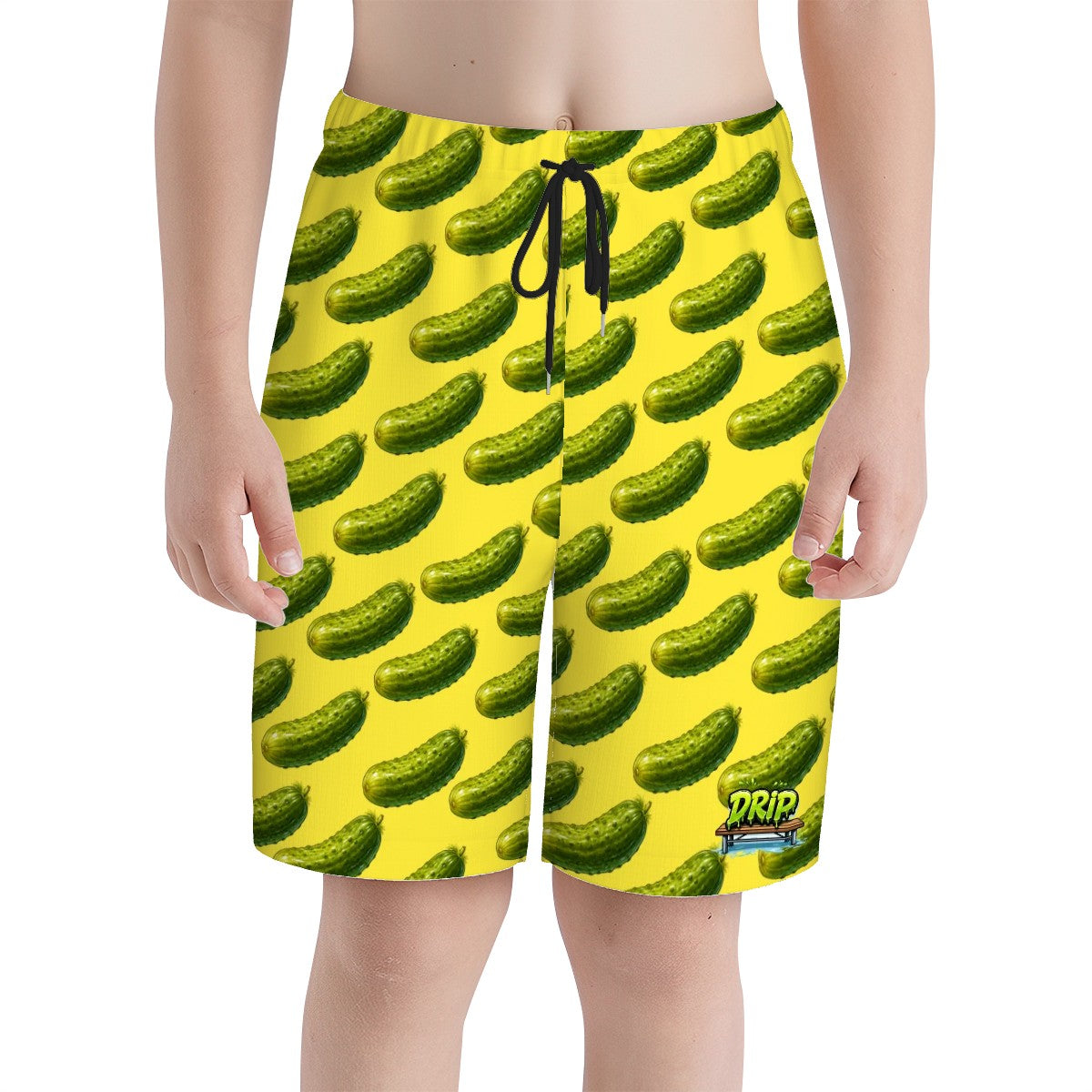 Youth Swim Shorts - Pickled Yellow