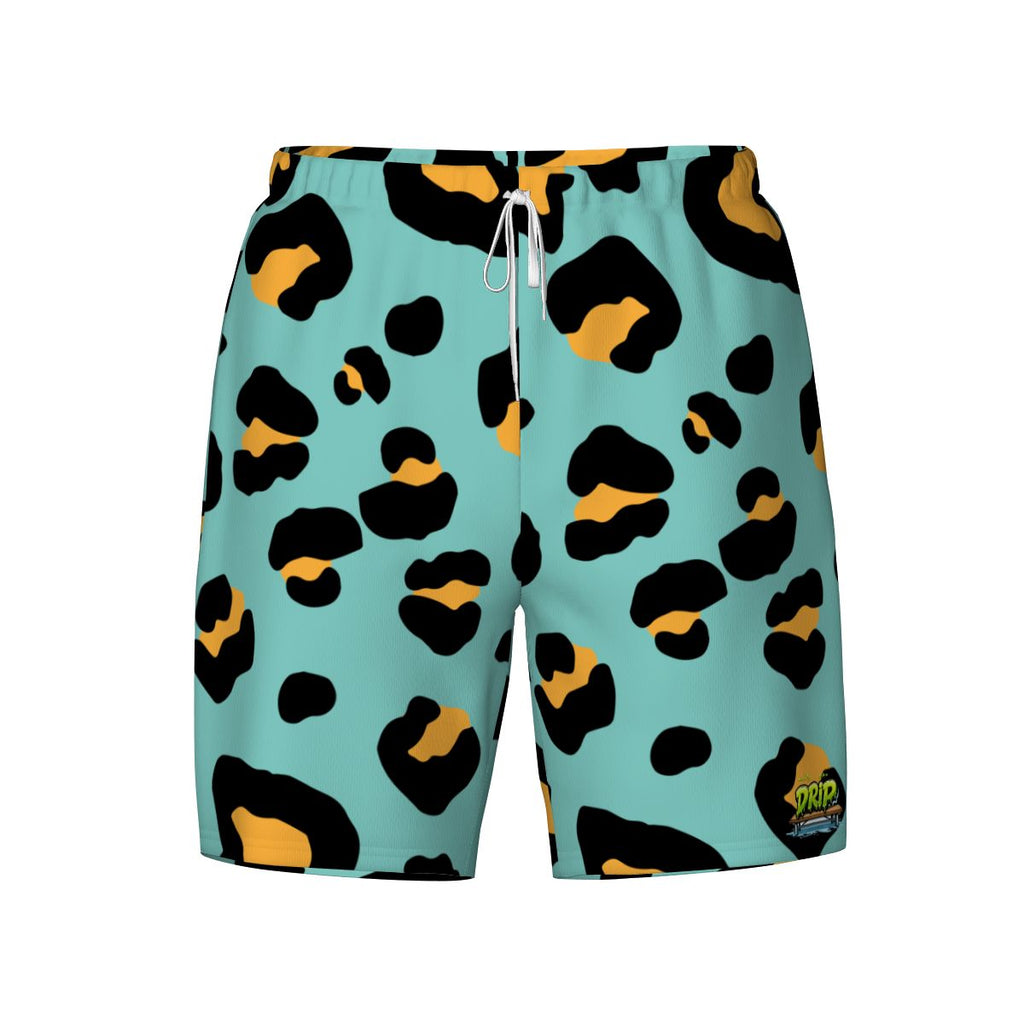 W2W Pro Mesh Hybrid Shorts - Drip Bench Leopard Caribbean