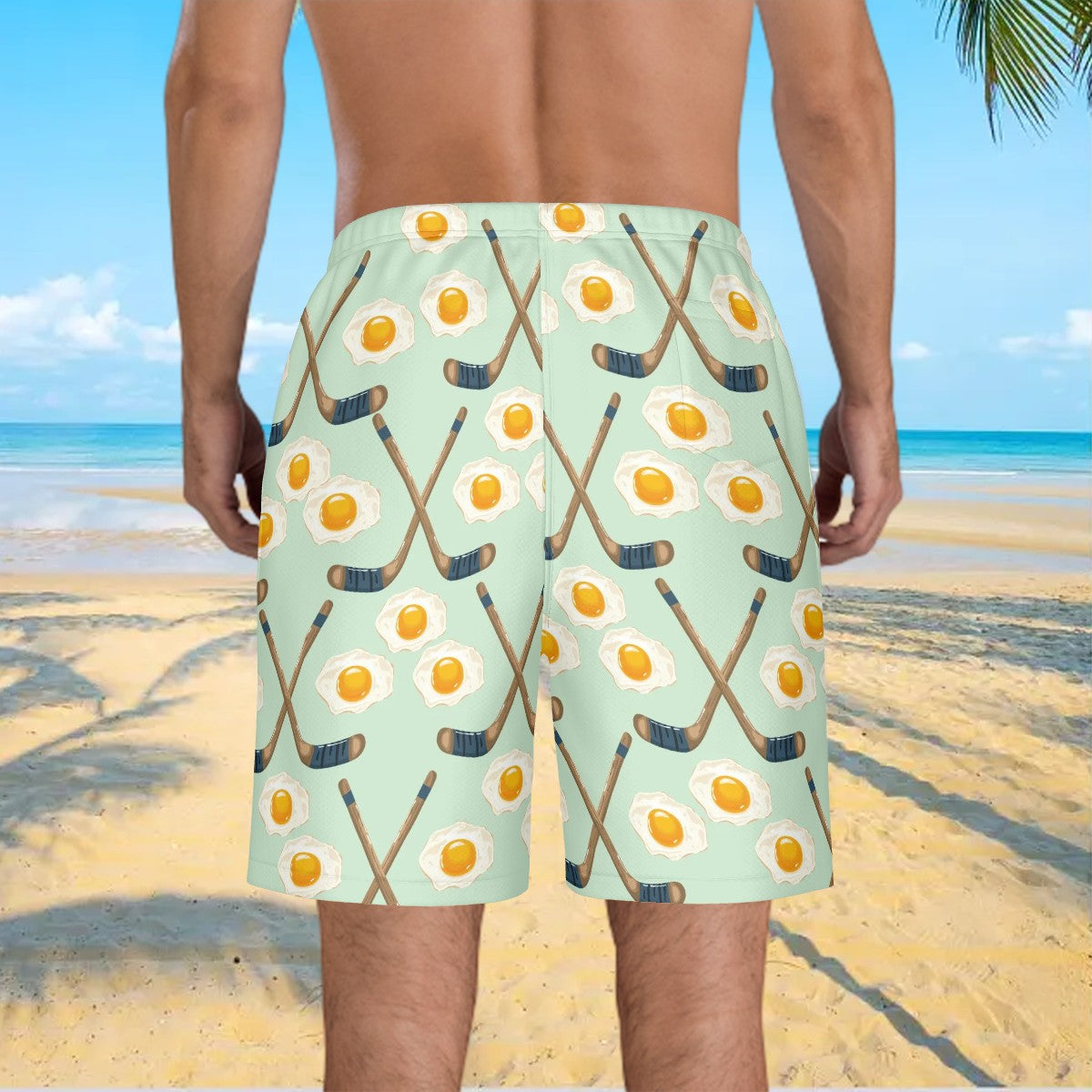 Men/Teen Swim Shorts - Sunnyside Snipes Seafoam Green