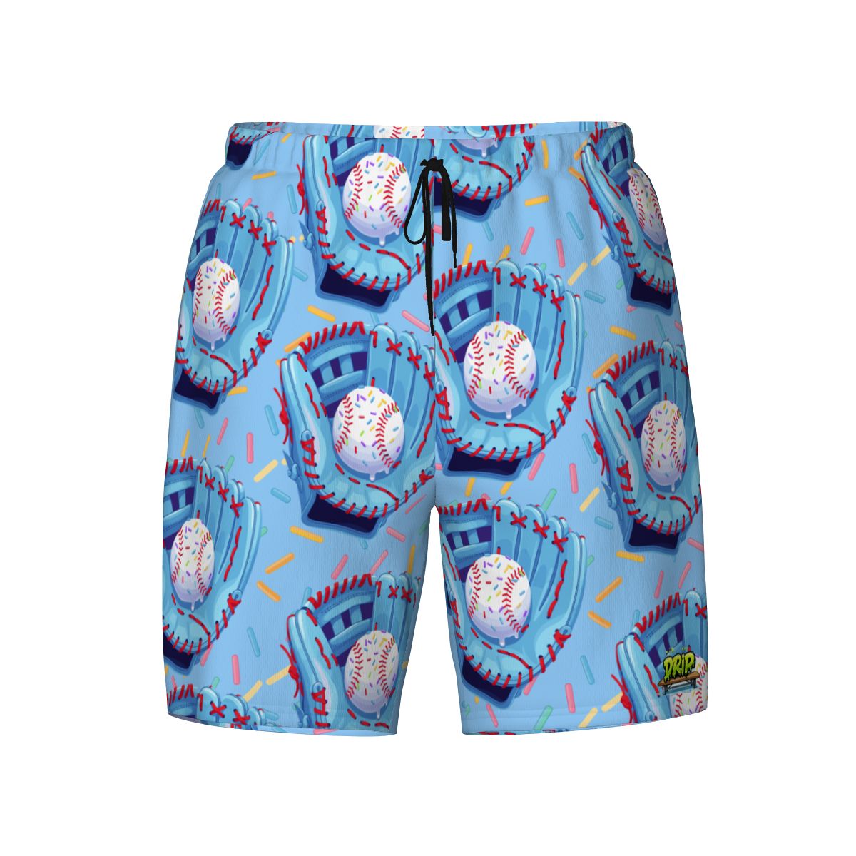 W2W Pro Mesh Hybrid Shorts - Baseball Sprinkles Drip Ice Blue