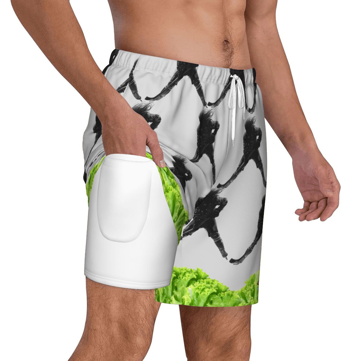 W2W Pro Mesh Hybrid Shorts - Lettuce Hockey Hair Flo Light Grey