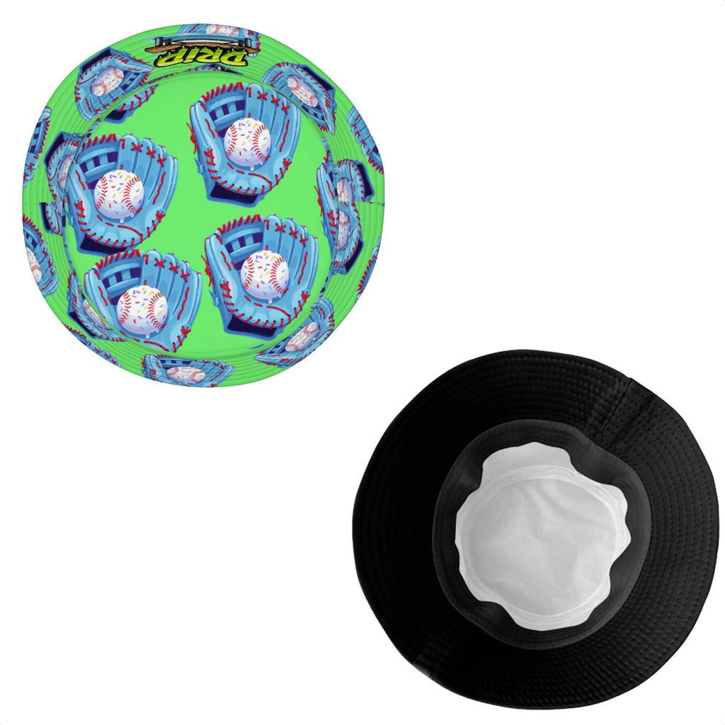 Drip Bucket Hat - Baseball Sprinkles Drip Hot Green