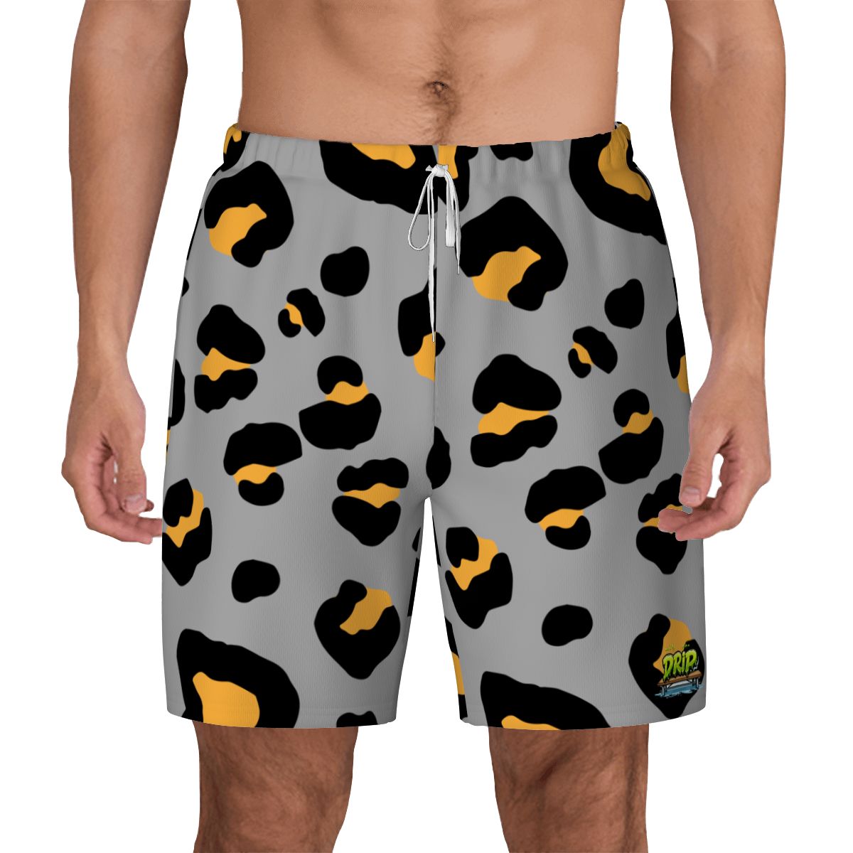 W2W Pro Mesh Hybrid Shorts - Drip Bench Leopard Grey