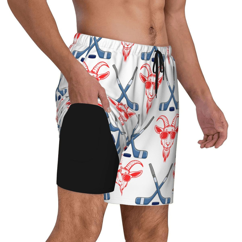W2W Pro Mesh Hybrid Shorts - Goated Hockey White