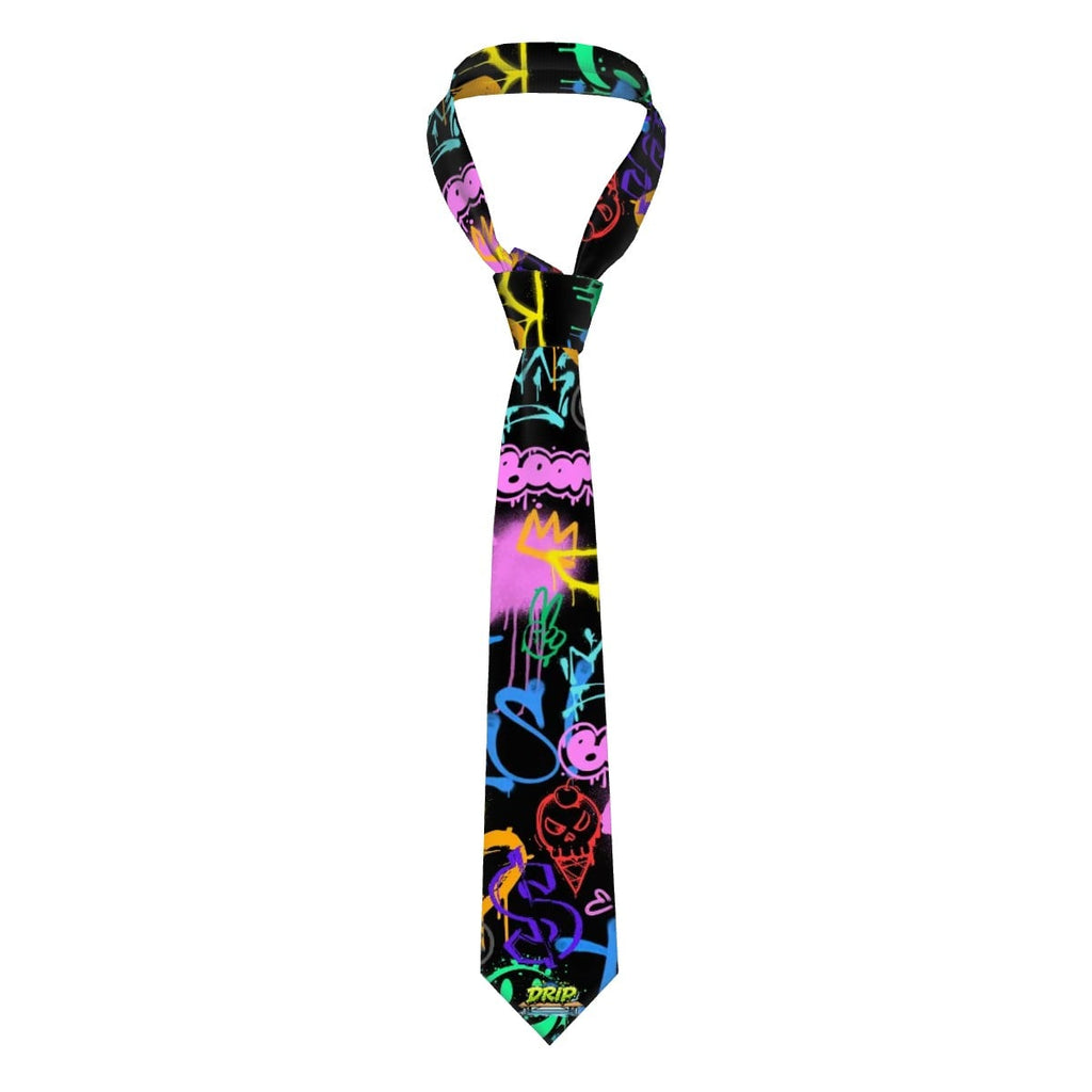 Game Day Tie - Graffiti Black