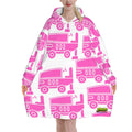 Adult Blanket Sweatshirt - Pink Rink Machine