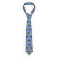 Game Day Tie - Cheeseburger and Hockey Sauce Blue