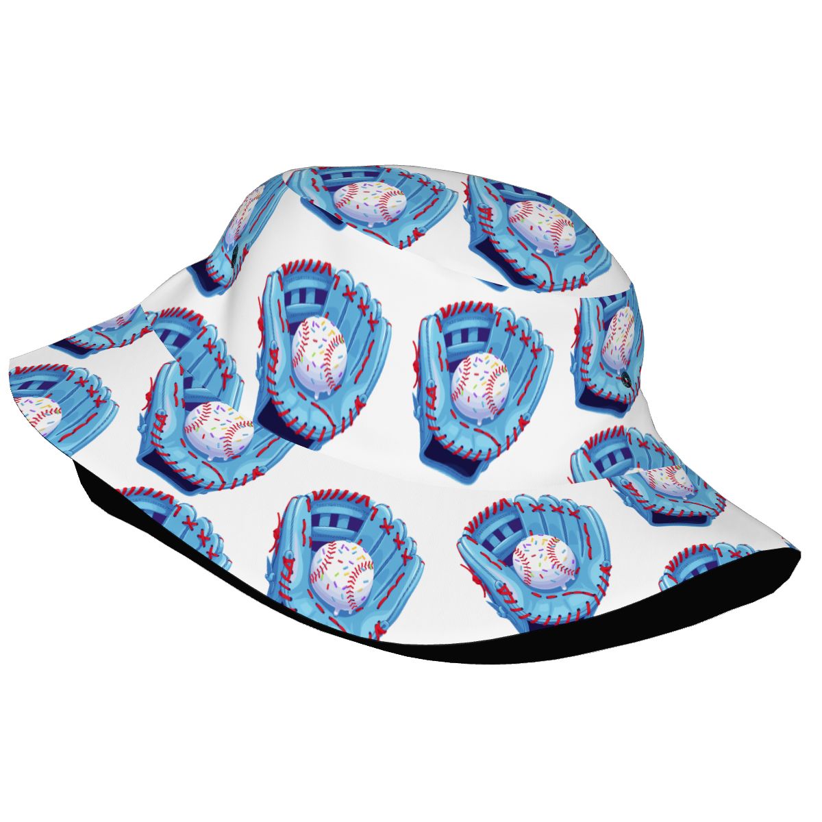 Drip Bucket Hat - Baseball Sprinkles Drip White